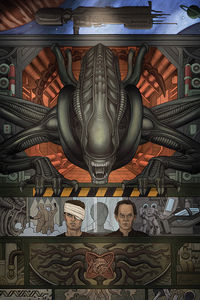 Cover image for William Gibson's Alien 3 #1 (Paulo Rivera and Joe Rivera Variant Cover)