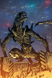 Cover image for William Gibson's Alien 3 #3 (Daniel Warren Johnson Variant Cover)