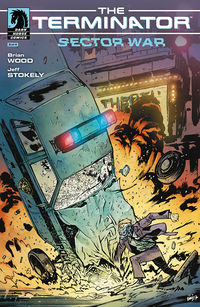 Cover image for Terminator: Sector War #2 (Daniel Warren Johnson Variant Cover)