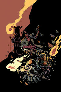 Cover image for Hellboy Winter Special 2018 (Gabriel Bá Variant Cover)