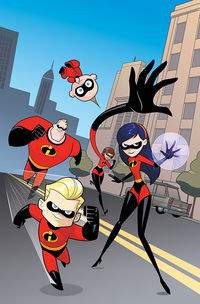 Cover image for Disney/PIXAR The Incredibles 2: Secret Identities #3 (Kawaii Creative Studio Variant Cover)