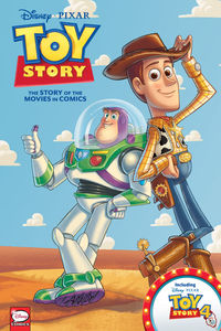 Cover image for Disney/PIXAR Toy Story 1-4: The Story of the Movies in Comics HC