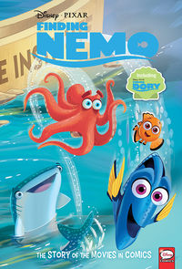Cover image for Disney/PIXAR Finding Nemo and Finding Dory: The Story of the Movies in Comics HC
