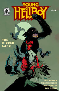 Cover image for Young Hellboy: The Hidden Land #1 (Mike Mignola Variant Cover)