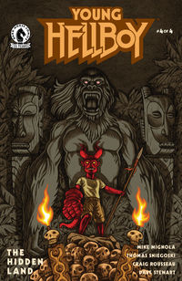 Cover image for Young Hellboy: The Hidden Land #4 (Anthony Carpenter Variant Cover)
