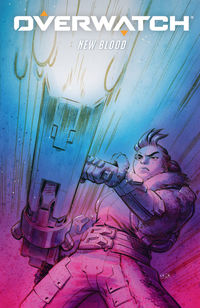 Cover image for Overwatch: New Blood #4 (Tyler Crook Variant Cover)