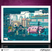 Cover image for Cyberpunk 2077: Night City Fine Art Print (Dark Horse Direct)