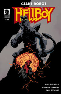 Cover image for Giant Robot Hellboy #1 (Mike Mignola Variant Cover)