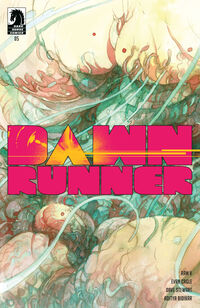 Cover image for Dawnrunner #5 (Filipe Andrade Variant Cover)
