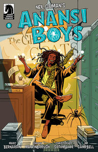 Cover image for Anansi Boys I #5 (Shawn Martinbrough Variant Cover)