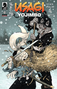 Cover image for Usagi Yojimbo: Ice and Snow #4 (David Petersen Variant Cover)