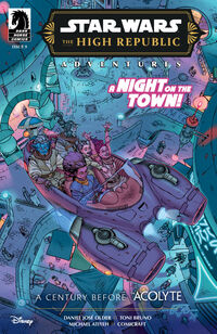 Cover image for Star Wars: The High Republic Adventures Phase III #9 (Lucas Marangon Variant Cover)