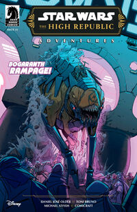 Cover image for Star Wars: The High Republic Adventures Phase III #15 (Miguel Valderrama Variant Cover)