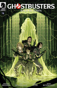 Cover image for Ghostbusters: Back in Town #4 (Colin Lorimer Variant Cover)