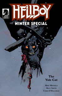 Cover image for Hellboy Winter Special: The Yule Cat (Mike Mignola Variant Cover)