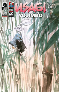 Cover image for Usagi Yojimbo: The Crow #5 (Dustin Nguyen Variant Cover)