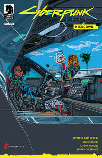 Cover image for Cyberpunk 2077: Kickdown #3 (RUDCEF Variant Cover)
