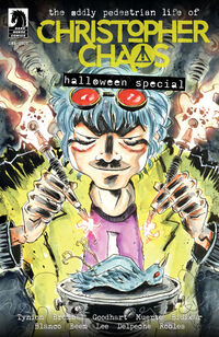Cover image for The Oddly Pedestrian Life of Christopher Chaos Halloween Special (Jeff Lemire Variant Cover)