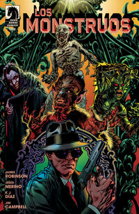 Cover image for Los Monstruos #1 (Tony Harris Variant Cover)