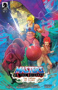 Cover for He-Man and the Masters of the Universe #2: The Sword of Flaws Part 2 (Christian Ward Variant Cover)