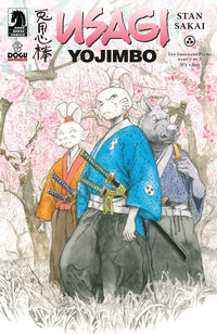 Cover image for Usagi Yojimbo: Ten Thousand Plums #1 (Arita Mitsuhiro Variant Cover)