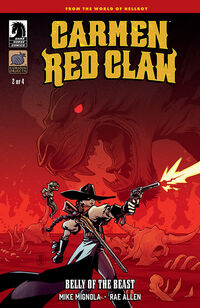 Cover image for Carmen Red Claw: Belly of the Beast #2 (Jake Parker Variant Cover)