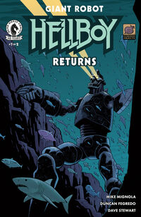 Cover image for Giant Robot Hellboy Returns #1 (Ben Stenbeck Variant Cover)