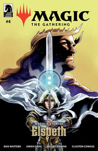 Cover image for Magic: The Gathering: Untold Stories--Elspeth #4 (Ibrahim Moustafa Variant Cover)