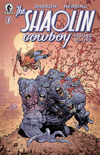 Cover image for Shaolin Cowboy: Staying A.I.Live #1 (Ryan Ottley Variant Cover)