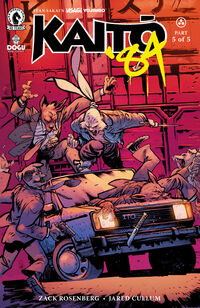 Cover image for Usagi Yojimbo: Kaitō '84 #5 (Daniel Warren Johnson Variant Cover)