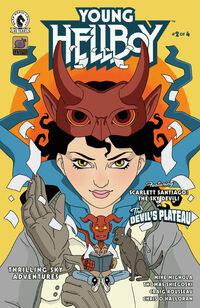 Cover image for Young Hellboy: Thrilling Sky Adventures #2 (Alice Darrow Variant Cover)