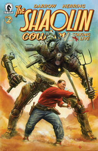 Cover image for Shaolin Cowboy: Staying A.I.Live #2 (Adi Granov Variant Cover)