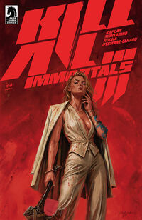 Cover image for Kill All Immortals III #4 (Jordan Knight Variant Cover)