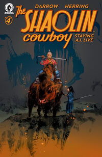 Cover image for Shaolin Cowboy: Staying A.I.Live #4 (Nicolas Nemiri Variant Cover)