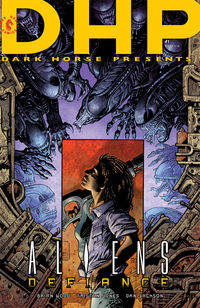 Cover image for Aliens: Defiance #1 (Mark A. Nelson 30th anniversary variant cover)