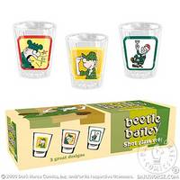 Cover image for Beetle Bailey shot-glass set
