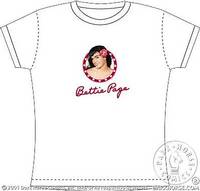 Cover image for Bettie Page Babydoll (Hawaiian Bettie in heart circle) (S)