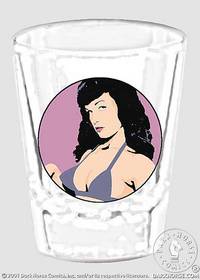 Cover image for Bettie Page Shot Glass (purple)