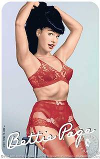 Cover image for Bettie Page Sticker #4 (Red Bettie)