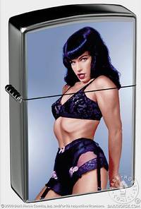 Cover image for Bettie Page Zippo® Lighter Series II #1: Black Bettie