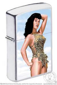 Cover image for Bettie Page Zippo® Lighter Series II #2: Leopard Bettie