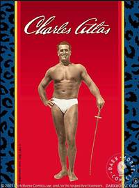 Cover image for Charles Atlas Sticker #2 (Posing on Red w/Sword)