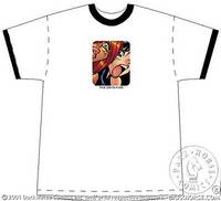 Cover image for Dirty Pair T-Shirt (Kei and Yuri White Youth Ringer Tee) (XL)