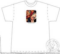 Cover image for Dirty Pair T-Shirt (Kei and Yuri White Adult Tee) (M)