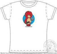 Cover image for Dirty Pair T-Shirt (Kei w/logo White Babydoll) (S)