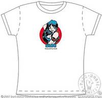 Cover image for Dirty Pair T-Shirt (Yuri w/logo White Babydoll) (S)