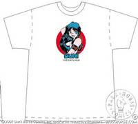 Cover image for Dirty Pair T-Shirt (Yuri w/logo White Adult Tee) (M)