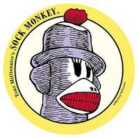 Cover image for Sock Monkey Sticker #2 (Sock Monkey Head Shot)