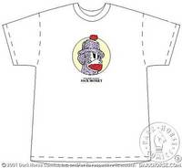 Cover image for Sock Monkey T-Shirt (White Adult Tee) (M)