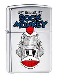 Cover image for Tony Millionaire's Sock Monkey Zippo® Lighter